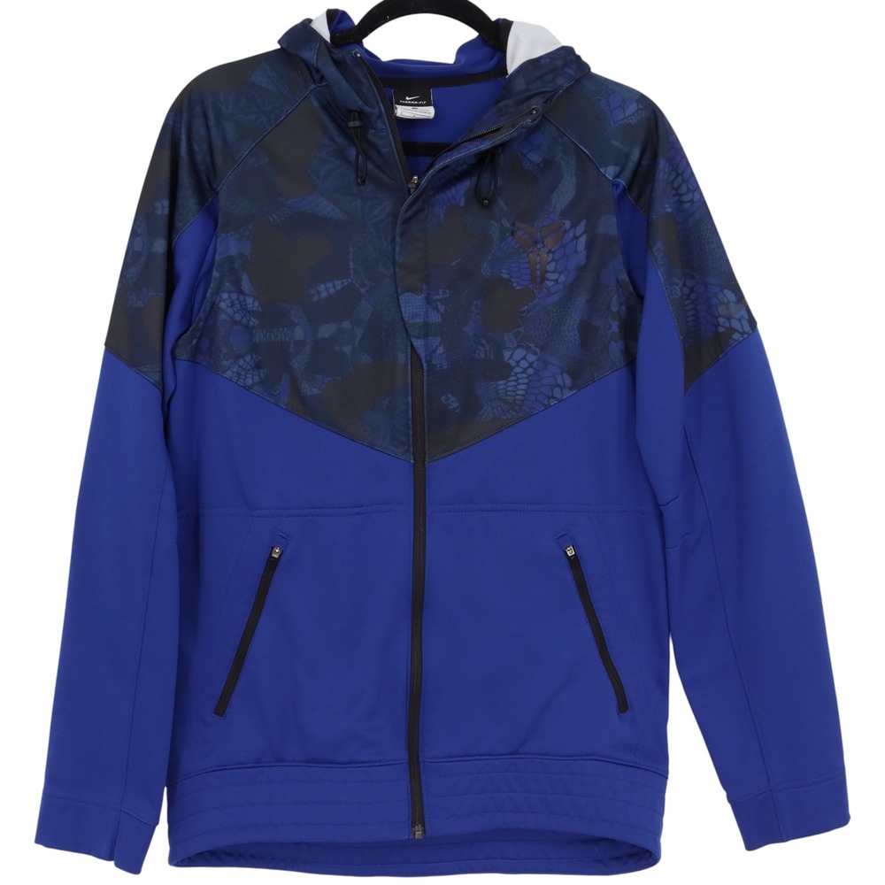 Nike Kobe Mamba Hoodie Size S Blue Black Camo Full Zip Ultimate Hyper Elite